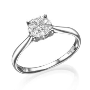 טבעת יהלום אירוסין-מלכות