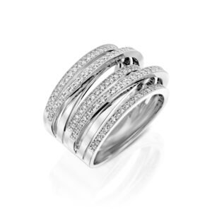 טבעת יהלומים קשת