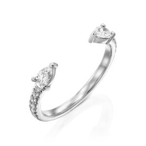 טבעת יהלומים מעוצבת